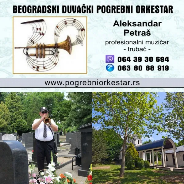 Solo truba, violina, harmonika, crkveni hor orkestar za sahrane pogrebe