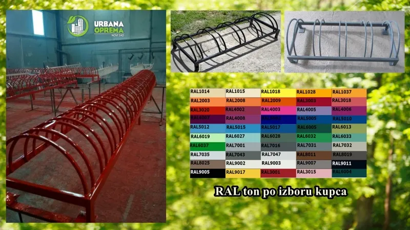 Stalci ili držači za bicikla, Biciklarnici - Urbana oprema doo