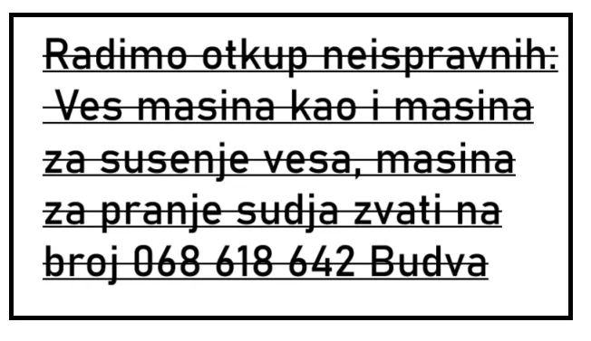 Otkup Neispravnih ves masina