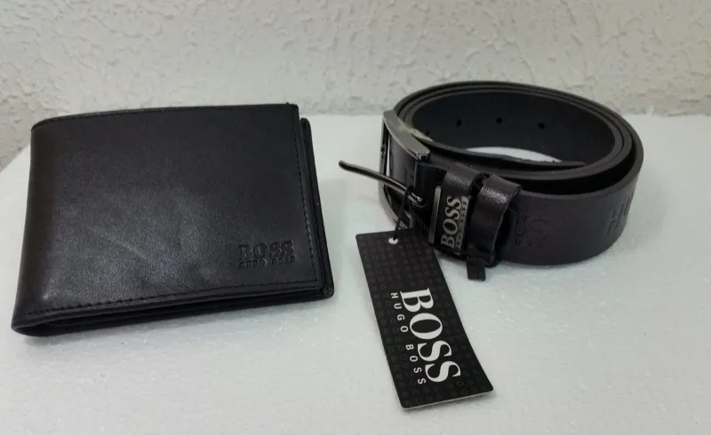 kozni set HUGO BOSS kais i novcanik