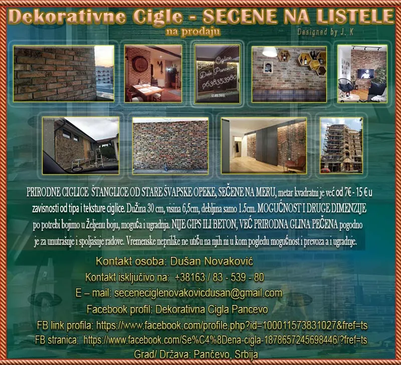 Dekorativne Cigle - SECENE NA LISTELE