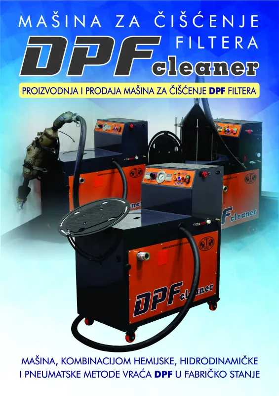 Mašina za čišćenje DPF filtera
