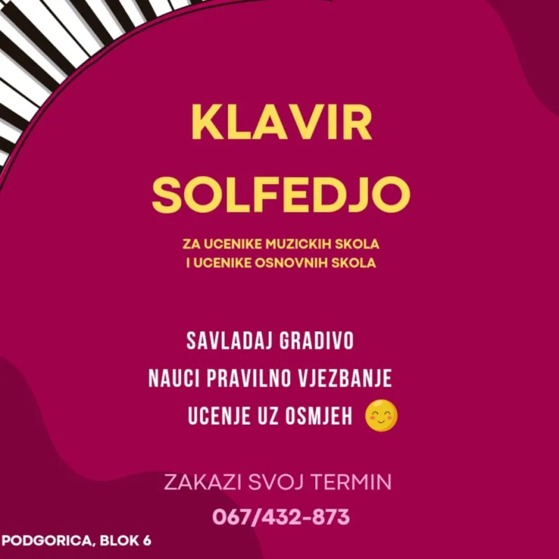Casovi klavir, solfedjo, oblici