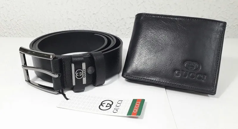 GUCCI muski kozni kais i novcanik