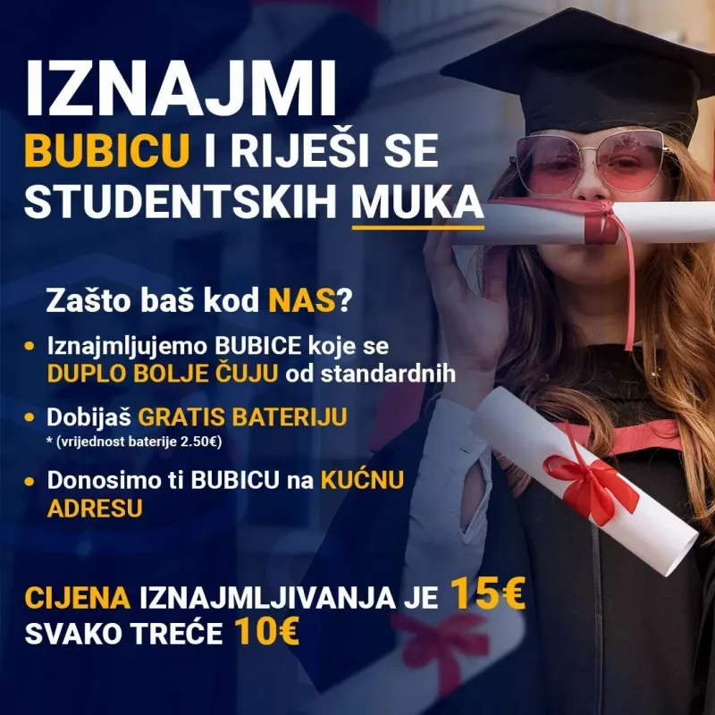 Iznajmljivanje bubica za prepisivanje na ispitu
