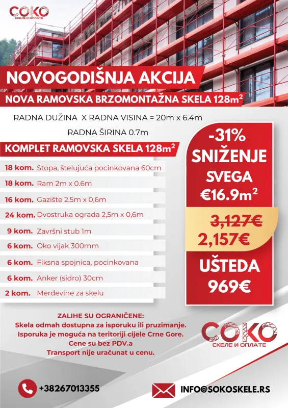 Nova Ramovska Skela Već od 14.9 EUR/m2 (44% popusta)
