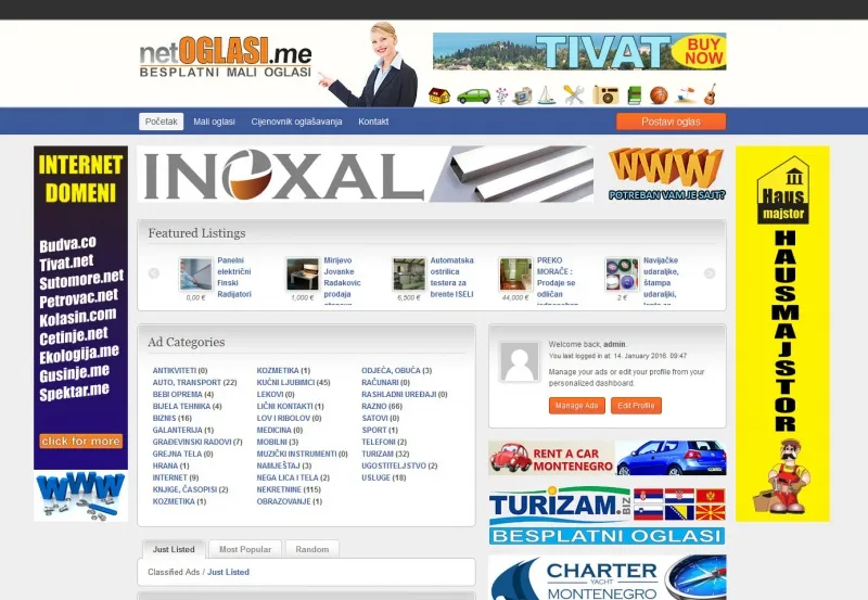 NETOGLASI.ME - domen i websajt na prodaju