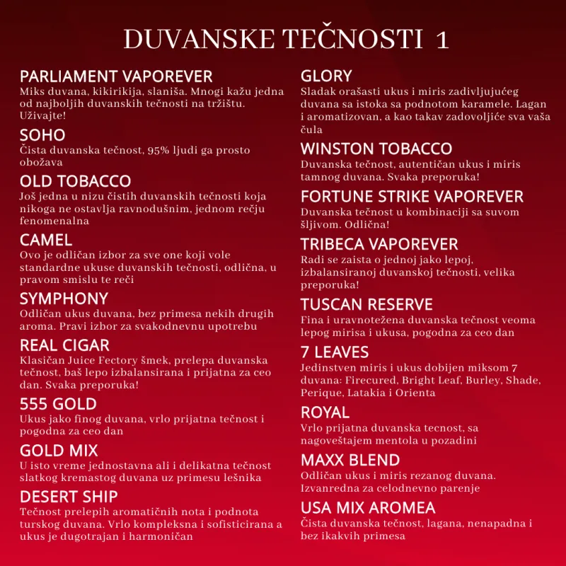 Tečnosti za elektronske cigarete