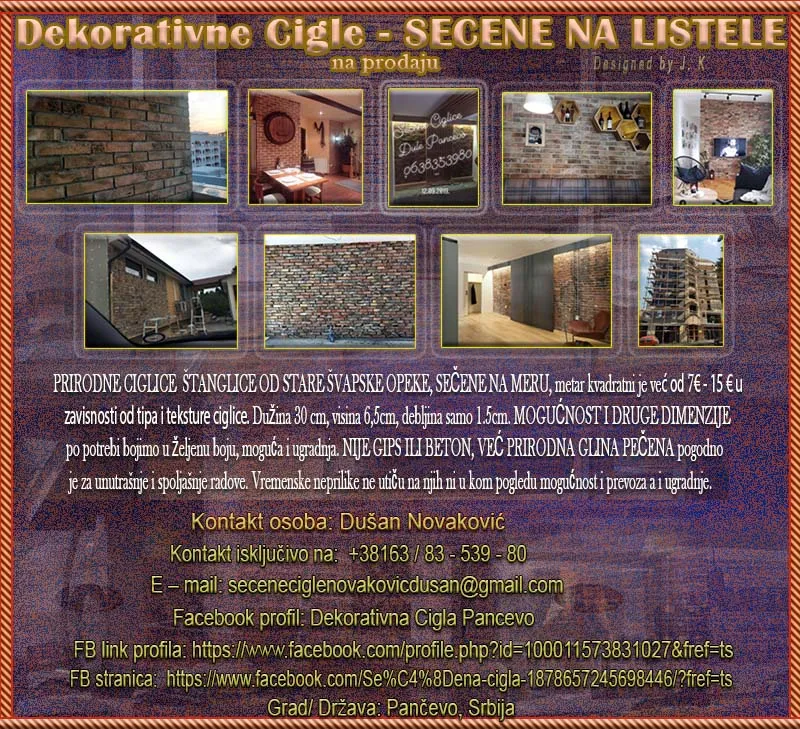 Dekorativne Cigle - SECENE NA LISTELE
