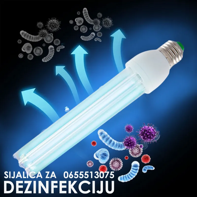 UVC Germicidna Sijalica Lampa za DEZINFEKCIJU 254nm E27